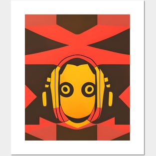 juste listening to music Posters and Art